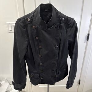 Anthropologie Marrakech Black Military Style Jacket